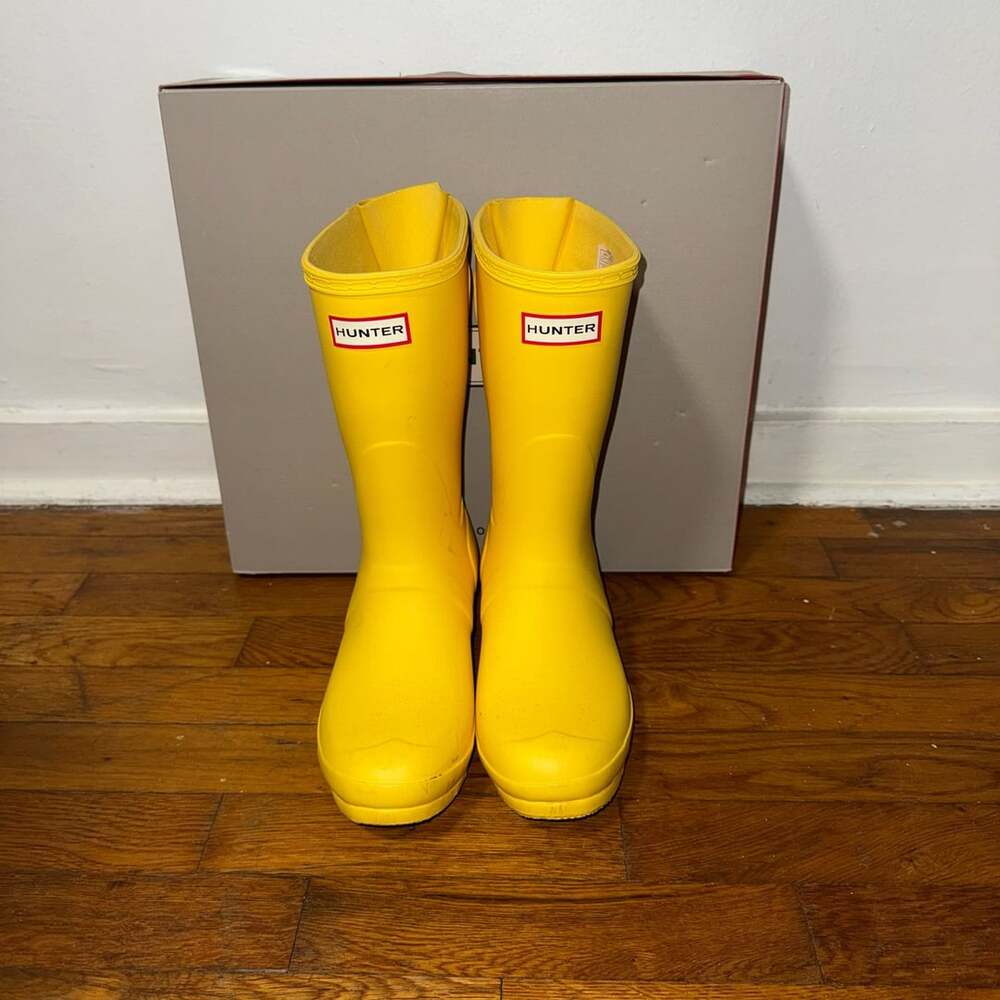 Hunter Original Back Adj Short Rain Boots Size US 8